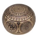 Klangschale mit 7 Chakra Mandala Gravur Ø 16-18 cm