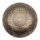 Klangschale mit 7 Chakra Mandala Gravur Ø 16-18 cm