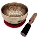 Klangschale mit 7 Chakra Mandala Gravur Ø 12-14 cm