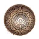 Klangschale mit 7 Chakra Mandala Gravur Ø 14-16 cm