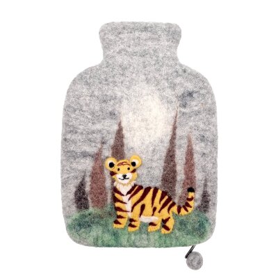 Wärmflaschenbezug klein, Tiger 0,8 L
