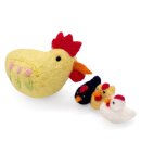 Set Huhn mit 3 Küken
