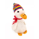 Eierwärmer Ente mit gehäkelter Mütze
