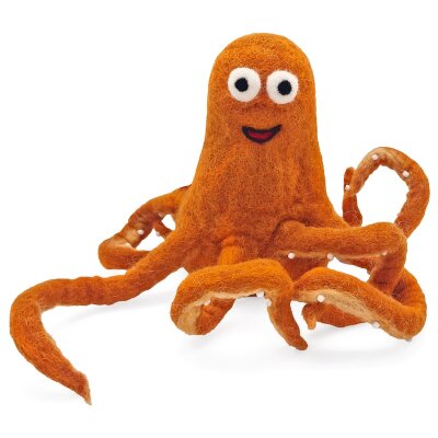 Eierwärmer Oktopus Krake braun