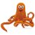 Eierwärmer Oktopus Krake braun