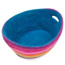 Felted Basked Rainbow w. Handhold