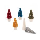 Filz-Pilze 2-in-1 stehend/Eierwärmer 16 cm, 5er-Set