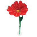 Große Filzblume mit Blütenstreifen 5er-Set