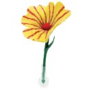 Große Filzblume mit Blütenstreifen 5er-Set
