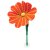 Große Filzblume mit Blütenstreifen 5er-Set