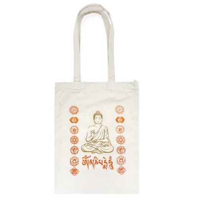 Canvas-Tasche Tote Bag Chakra 42 x 33 cm