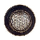 Klangschale mit Blume des Lebens Gravur Ø 18-20 cm
