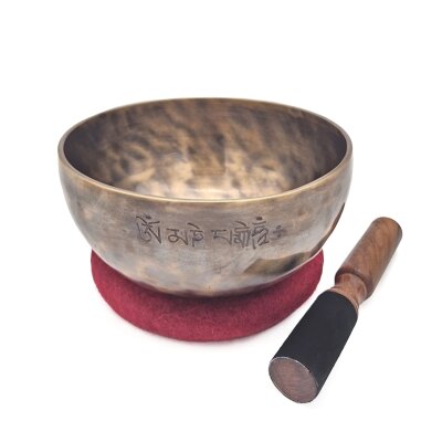 Klangschale Mond mit Om Mane Padme Hum Gravur Ø 14-16 cm