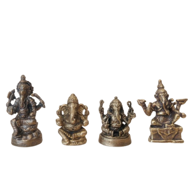 Bronze Figuren Ganesha 2-3 cm - Mix