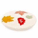 Filz-Topfuntersetzer 20 cm rund Blättermotiv