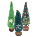 Deko Filz-Tannenbaum mit Holzständer Weihnachten