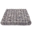 Topfuntersetzer 18 cm Filzkugeln viereckig uni