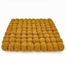 Topfuntersetzer 18 cm Filzkugeln viereckig uni