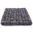 Topfuntersetzer 18 cm Filzkugeln viereckig uni