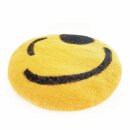 Filzsitzkissen Smiley dick 35 cm rund