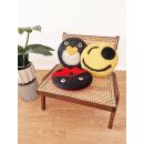 Filzsitzkissen Smiley dick 35 cm rund