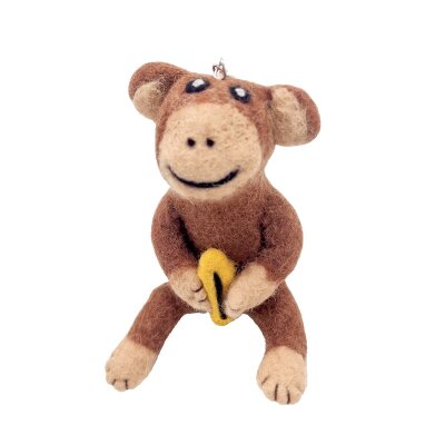 Anhänger Filz Affe mit Banane