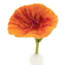 Filzblume groß orange