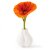 Filzblume groß orange
