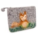 Felted Bag Fox, small 15 x 12cm