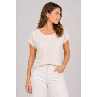 Shirt ELLA Slub-Cotton mit Rücken-Dreieck