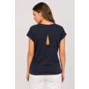 Shirt ELLA Slub-Cotton mit Rücken-Dreieck