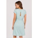 Kleid LEA Slub-Cotton mit Rückendreieck