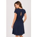 Kleid LEA Slub-Cotton mit Rückendreieck