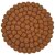 Topfuntersetzer 18 cm Filzkugeln rund uni camel