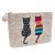 Felted Bag Maxi Two Cats 22 x 17 cm
