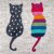 Felted Bag Maxi Two Cats 22 x 17 cm
