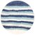 Felted Seat Cushion Stripes Blue Mix 36cm
