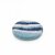 Tassenuntersetzer 10 cm rund Streifen blau mix, 4er-Set