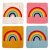 Tassenuntersetzer 10 cm Filz Regenbogen 4er-Set