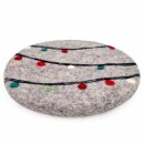 Topfuntersetzer Lichterketten 21 cm rund Filz