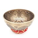 Klangschale mit 7 Chakra Mandala Gravur Ø 20-22 cm