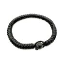 Glücksknoten Armband schwarz, dick