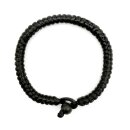 Glücksknoten Armband schwarz, dick
