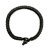 Glücksknoten Armband schwarz, dick