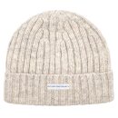 Wollmütze unisex Ripp mit Umschlag