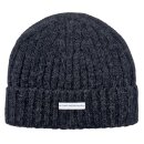 Wollmütze unisex Ripp mit Umschlag