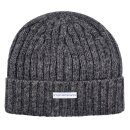Wollmütze unisex Ripp mit Umschlag