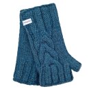 Wrist Warmers  Rib Knit with Plaid