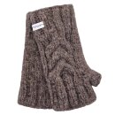 Wrist Warmers  Rib Knit with Plaid