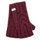 Wrist Warmers  Rib Knit with Plaid